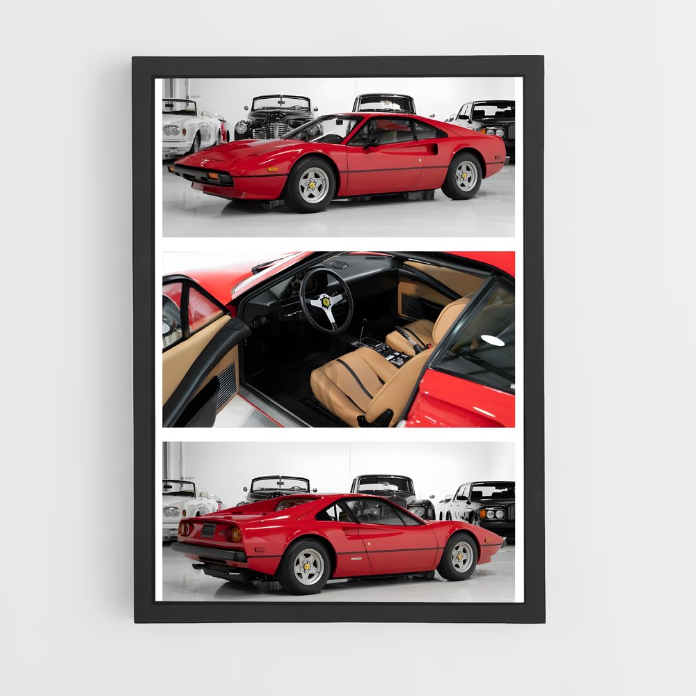 Poster Garage des Rêves – affiche Ferrari (vue 2)